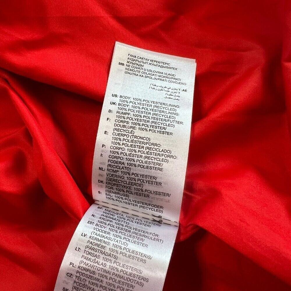 Adidas x Ivy Park Snake Print Sequin Duster Coat Red V Necl Womens M NWT Holiday - Picture 12 of 16